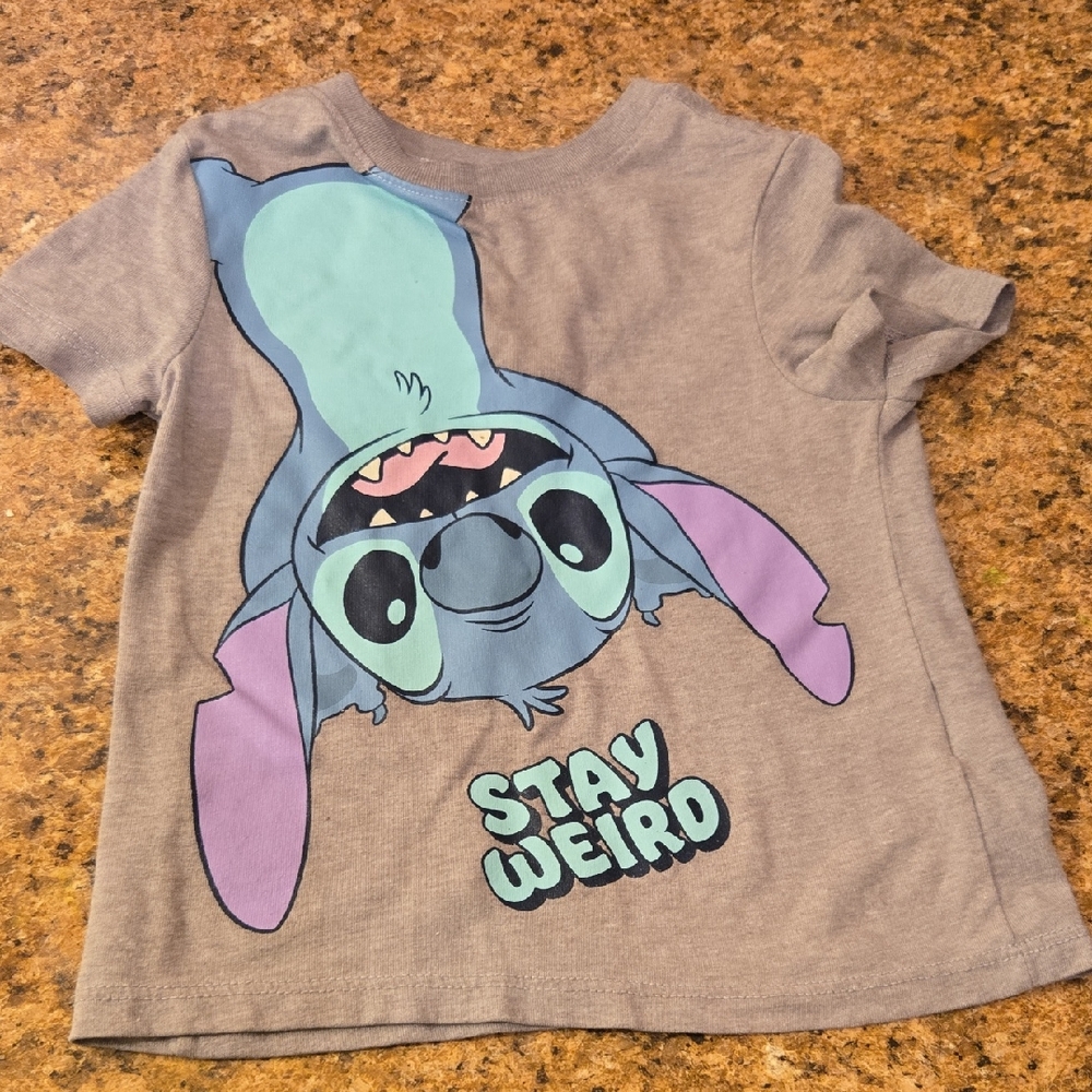 Disney Gray Tee with Upside-Down Stitch